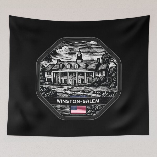 Item preview, Winston-Salem USA Linocut Style  designed and sold by Thistle-TShop.
