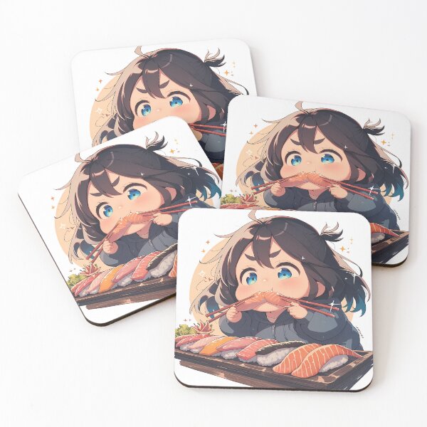 Item preview, Asuka Tanaka Sound Euphonium Chibi Sushi Double Bite designed and sold by Spraykart.