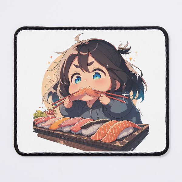 Item preview, Asuka Tanaka Sound Euphonium Chibi Sushi Double Bite designed and sold by Spraykart.