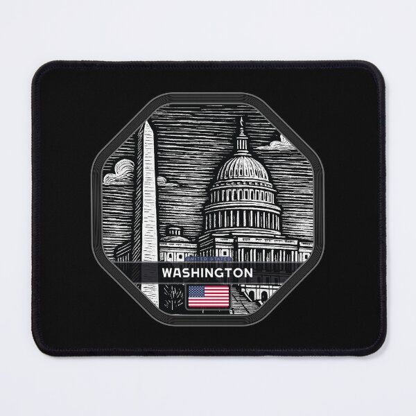 Item preview, Washington USA Linocut Style designed and sold by Thistle-TShop.