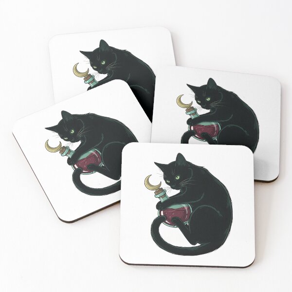 Artikelvorschau, Zaubertrankflasche Schwarze Katze entworfen und verkauft von IllumeInk.