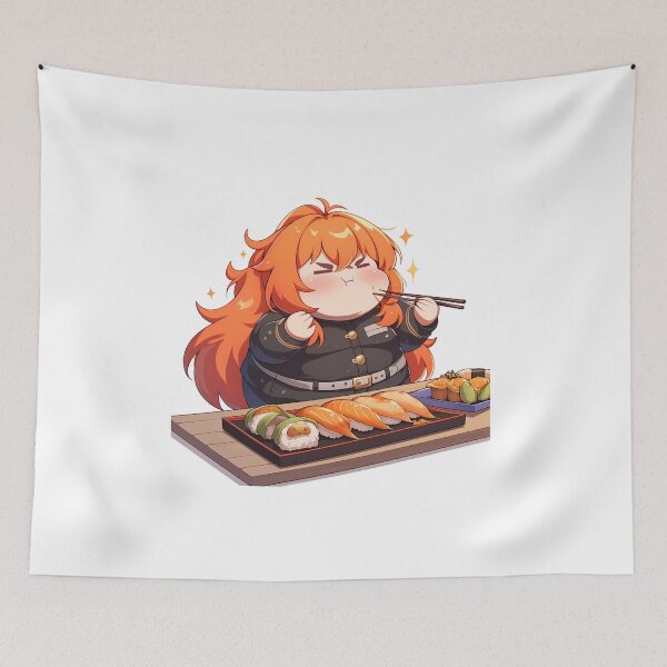 Item preview, Diluc Genshin Impact Chibi Sushi No Nonsense Feast designed and sold by Spraykart.