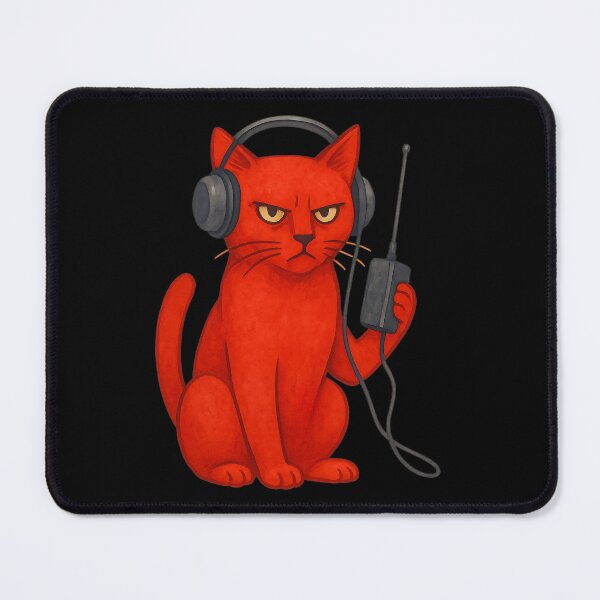 Item preview, Security Cat on Duty designed and sold by MoonfurStudio.