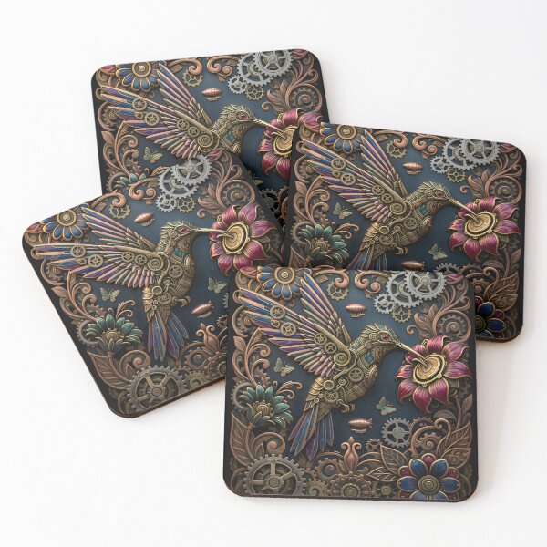 Item preview, Steampunk Hummingbird – Ornate Clockwork Nature Art designed and sold by Vyxorea.