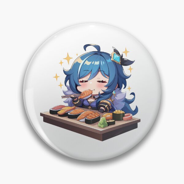 Item preview, Kaeya Genshin Impact Chibi Sushi Sparkle Feast designed and sold by Spraykart.