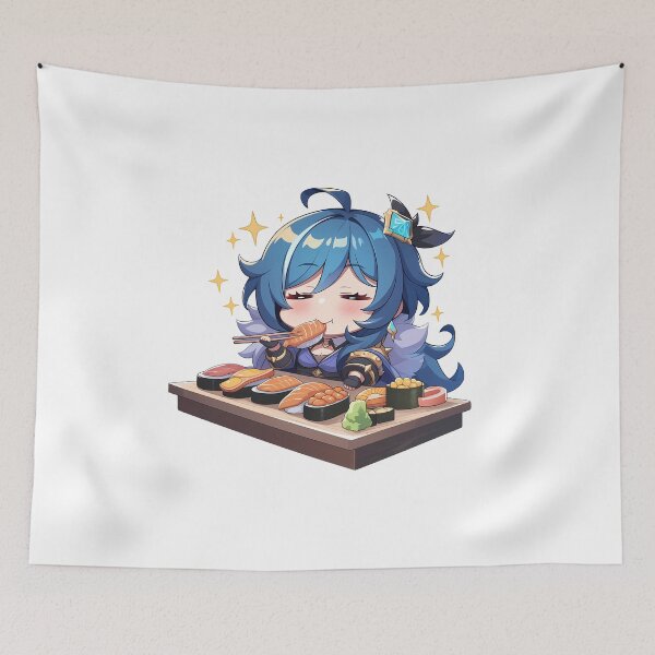 Item preview, Kaeya Genshin Impact Chibi Sushi Sparkle Feast designed and sold by Spraykart.
