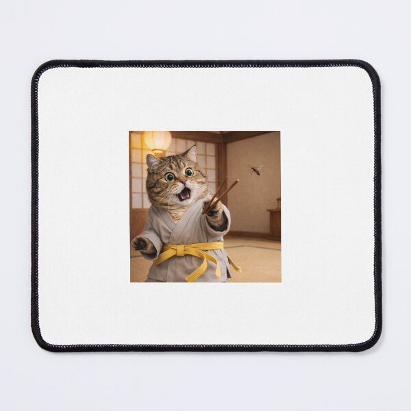 Item preview, Karate Cat vs Mosquito designed and sold by LovelyCatGalaxy.