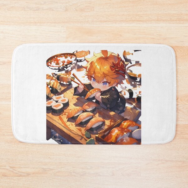 Item preview, Tartaglia Childe Genshin Impact Chibi Sushi Crunch designed and sold by Spraykart.