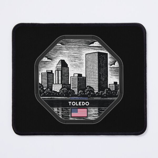 Item preview, Toledo USA Linocut Style designed and sold by Thistle-TShop.