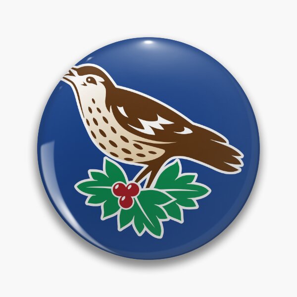 Item preview, Throstle Bird on Hawthorn Branch designed and sold by benjamnherbrt.