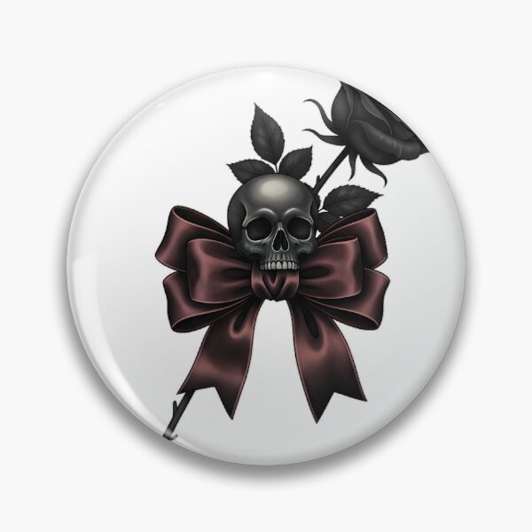 Item preview, Velvet Bow Skull Rose designed and sold by IllumeInk.