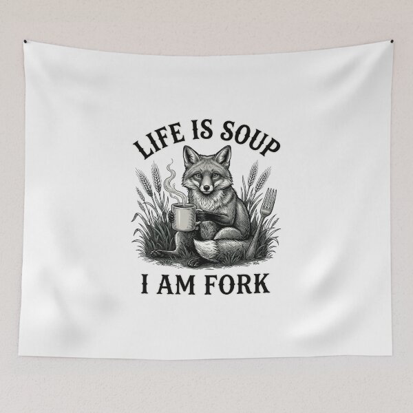 Item preview, Life-is-Soup-I-Am-Fork-frog designed and sold by w66aboo.