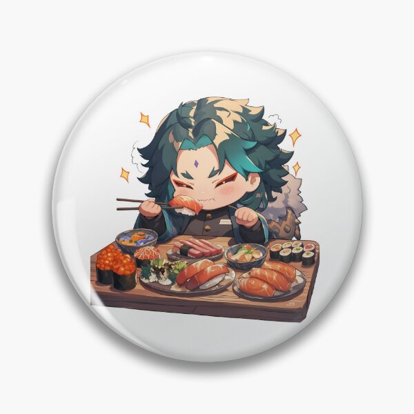 Item preview, Xiao Genshin Impact Chibi Sushi Silent Feast designed and sold by Spraykart.