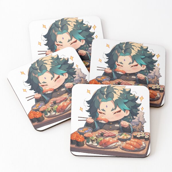 Item preview, Xiao Genshin Impact Chibi Sushi Silent Feast designed and sold by Spraykart.