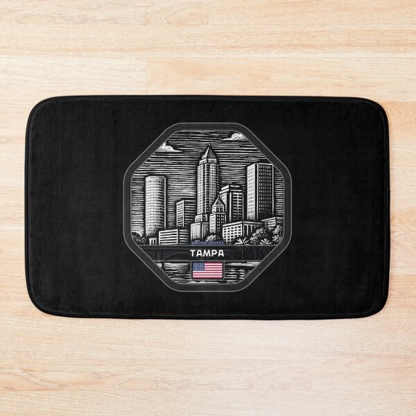 Item preview, Tampa USA Linocut Style  designed and sold by Thistle-TShop.