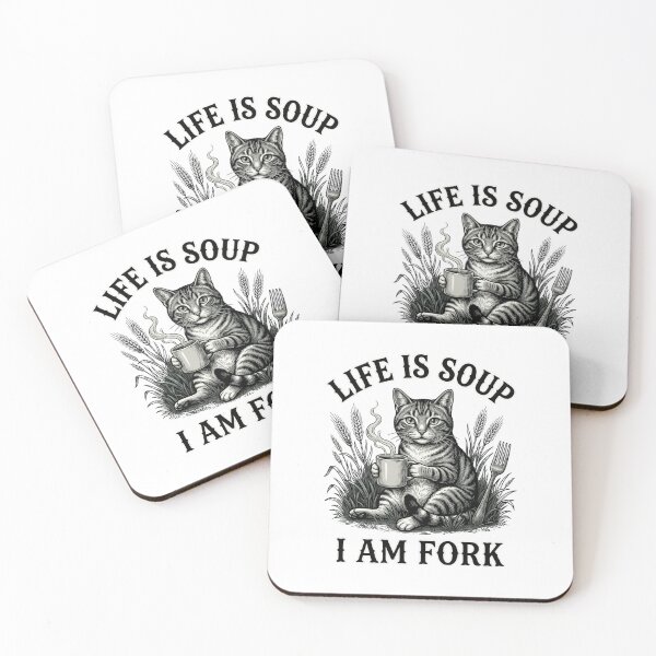 Item preview, Life-is-Soup-I-Am-Fork-frog designed and sold by w66aboo.