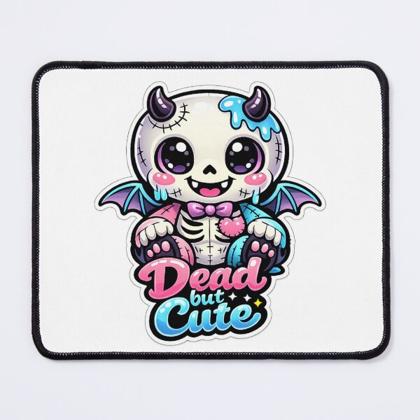Item preview, Dead But Cute Skeleton – Kawaii Horror Plush Aesthetic designed and sold by CosmicSplendor.