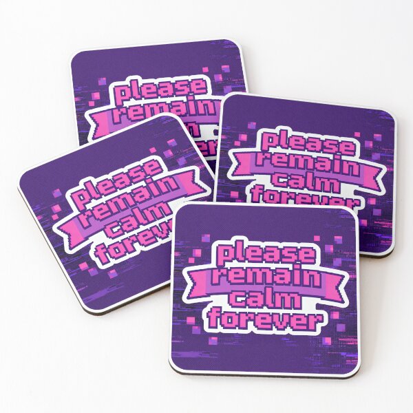Item preview, Please Remain Calm Forever - Retro Pixel Meme Art designed and sold by PictorialWhimsy.