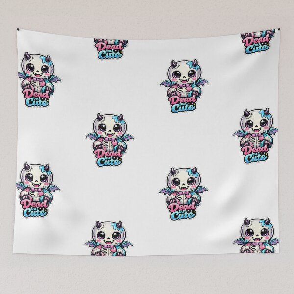 Item preview, Dead But Cute Skeleton – Kawaii Horror Plush Aesthetic designed and sold by CosmicSplendor.