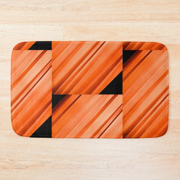 Item preview, Dynamic Orange Diagonal Strips - Abstract Modern Geometric Pattern designed and sold by AbulailArt.