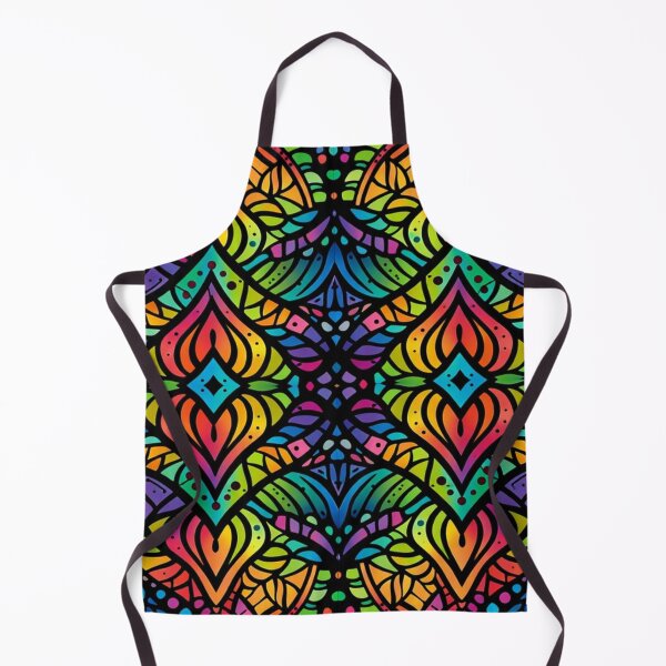 Item preview, Rainbow Gemstone Mandala - Psychedelic Mosaic Geometric Pattern designed and sold by myforestfog.
