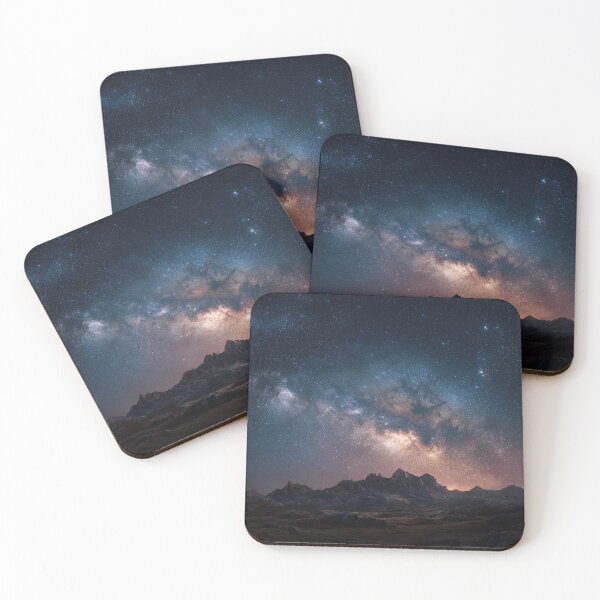 Item preview, Midnight Starry Sky Sunset Mountains designed and sold by GrinGalore.