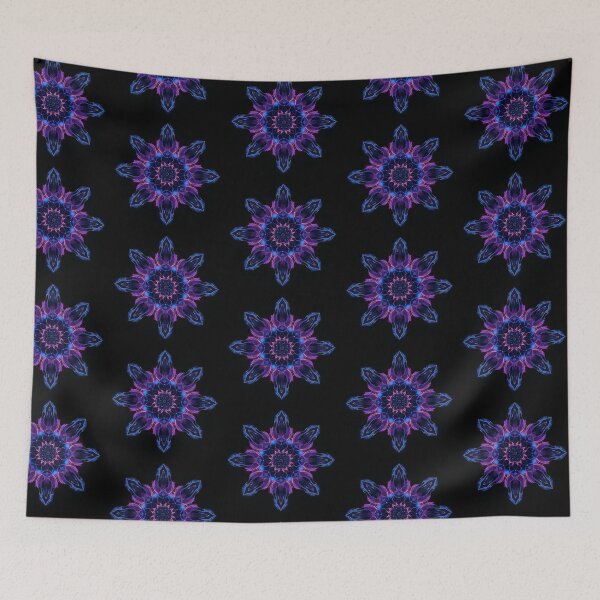 Item preview, Electric Mandala Cosmic Bloom Digital Art designed and sold by Quotable Gear.