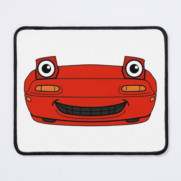 Item preview, Miata MX-5 Cartoon Smile Classic Red designed and sold by VenZolic.