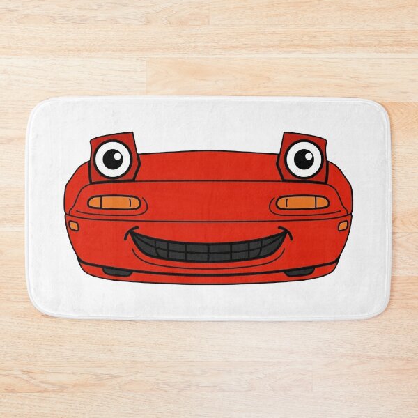 Item preview, Miata MX-5 Cartoon Smile Classic Red designed and sold by VenZolic.