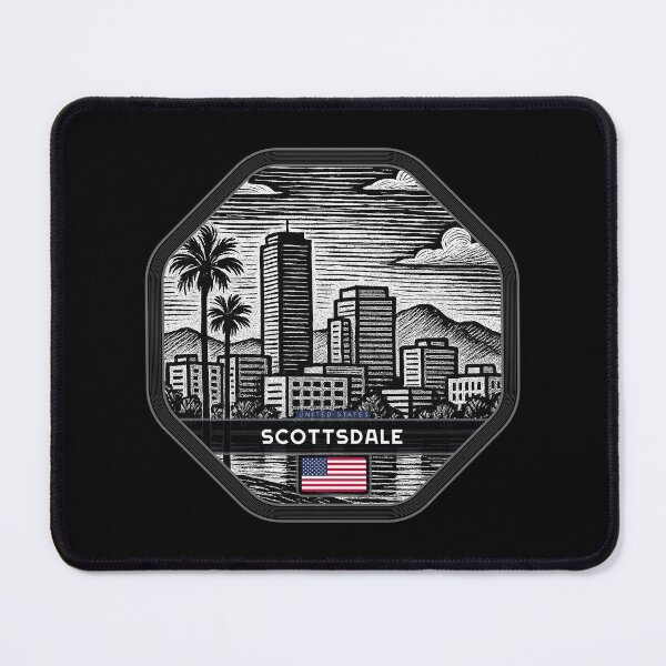 Item preview, Scottsdale USA Linocut Style designed and sold by Thistle-TShop.