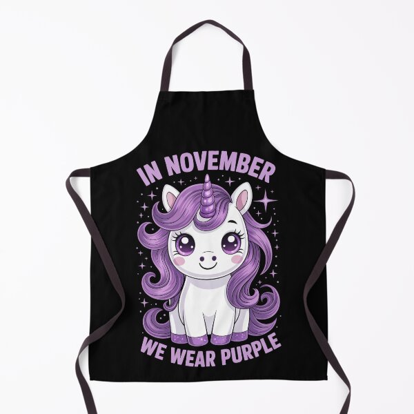 Item preview, in November we wear purple Unicorn with Purple Hair designed and sold by jkrphoto.