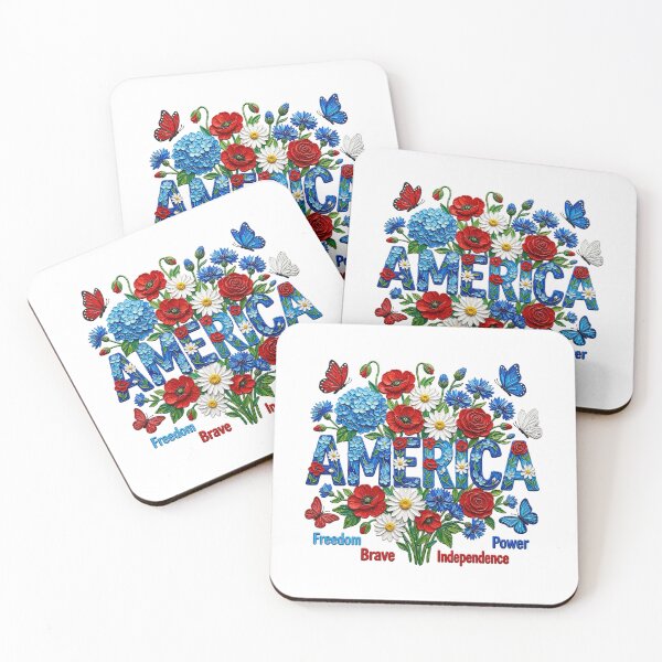 Item preview, Independence Day, USA Floral designed and sold by MaiVNMiMi.