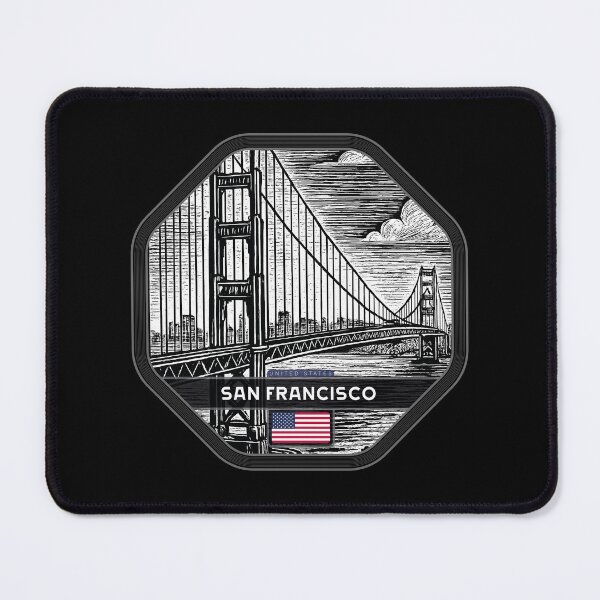 Item preview, San Francisco USA Linocut Style designed and sold by Thistle-TShop.