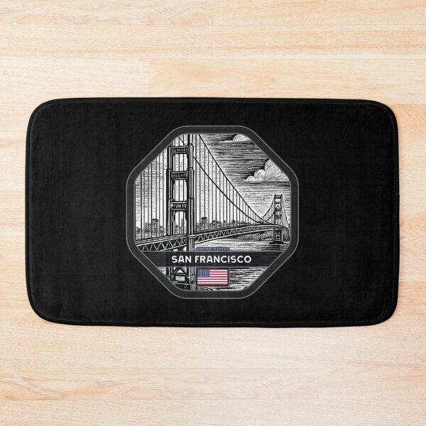 Item preview, San Francisco USA Linocut Style  designed and sold by Thistle-TShop.