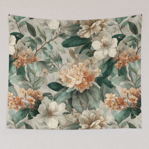 Item preview, Soft Romantic Calm Botanical Floral Sage Leaves Seamless Pattern designed and sold by GrinGalore.