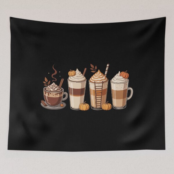 Item preview, Pumpkin Spice Coffee Latte Fall Autumn Season designed and sold by TyraYoung.