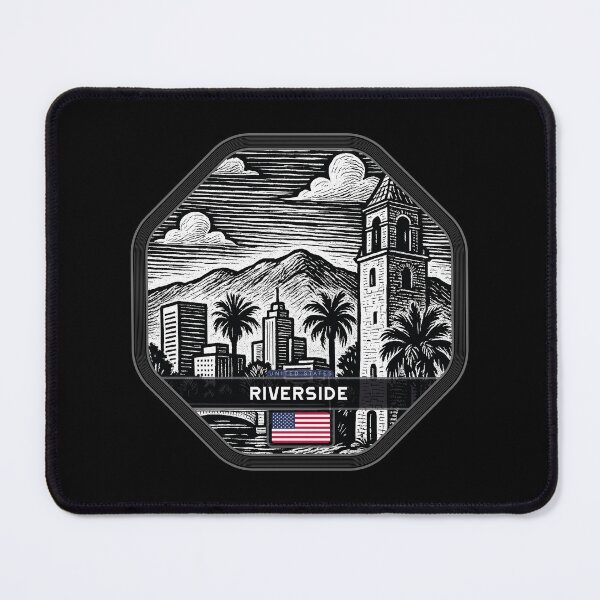 Item preview, Riverside USA Linocut Style  designed and sold by Thistle-TShop.
