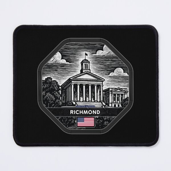 Item preview, Richmond USA Linocut Style designed and sold by Thistle-TShop.