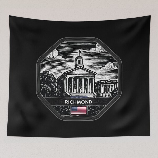 Item preview, Richmond USA Linocut Style  designed and sold by Thistle-TShop.