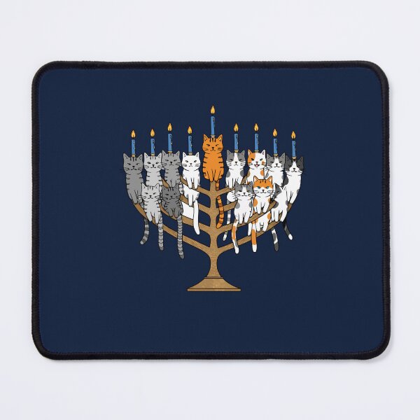 Item preview, Hanukkah Cats Menorah designed and sold by Thank-HaShem.