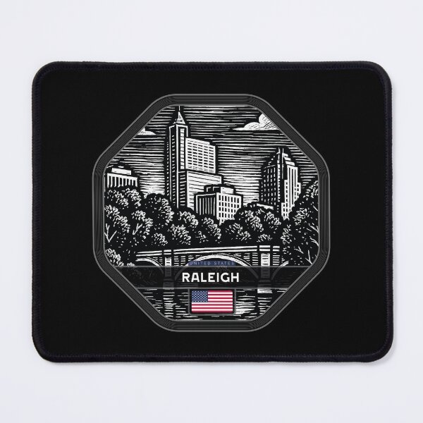 Item preview, Raleigh USA Linocut Style designed and sold by Thistle-TShop.