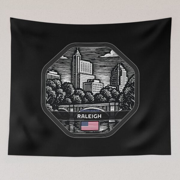 Item preview, Raleigh USA Linocut Style  designed and sold by Thistle-TShop.