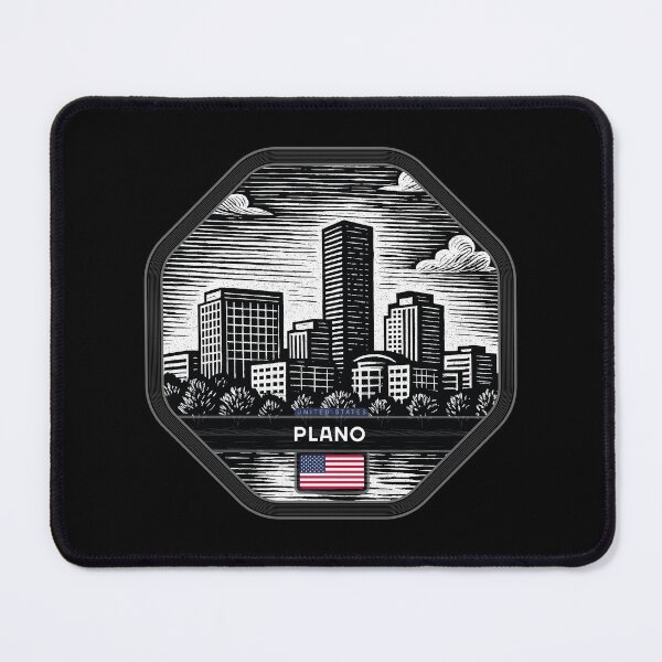 Item preview, Plano USA Linocut Style  designed and sold by Thistle-TShop.