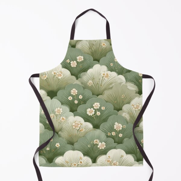 Item preview, Soft Romantic Muted Sage Ivory Floral Bush Seamless Pattern designed and sold by GrinGalore.