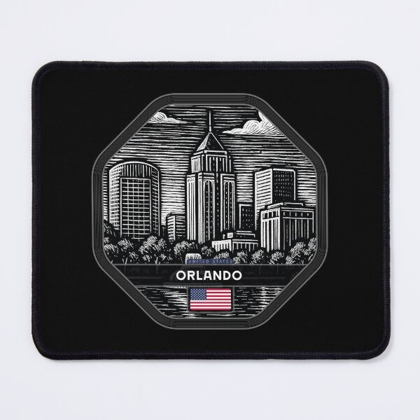 Item preview, Orlando USA Linocut Style designed and sold by Thistle-TShop.