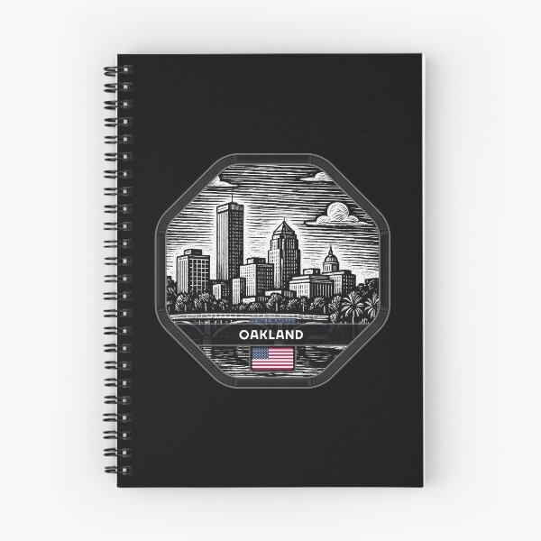 Item preview, Oakland USA Linocut Style  designed and sold by Thistle-TShop.
