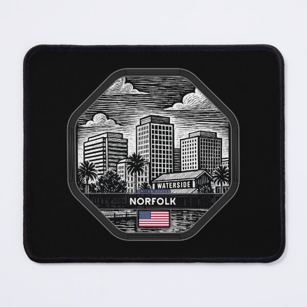 Item preview, Norfolk USA Linocut Style designed and sold by Thistle-TShop.