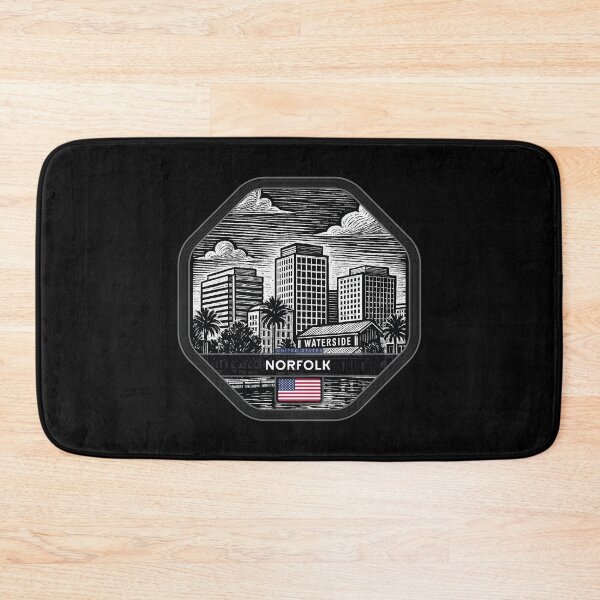 Item preview, Norfolk USA Linocut Style  designed and sold by Thistle-TShop.