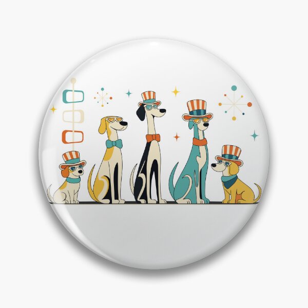 Item preview, Retro Mid-Century Modern Dogs 50s 60s Style designed and sold by gogo-jr.