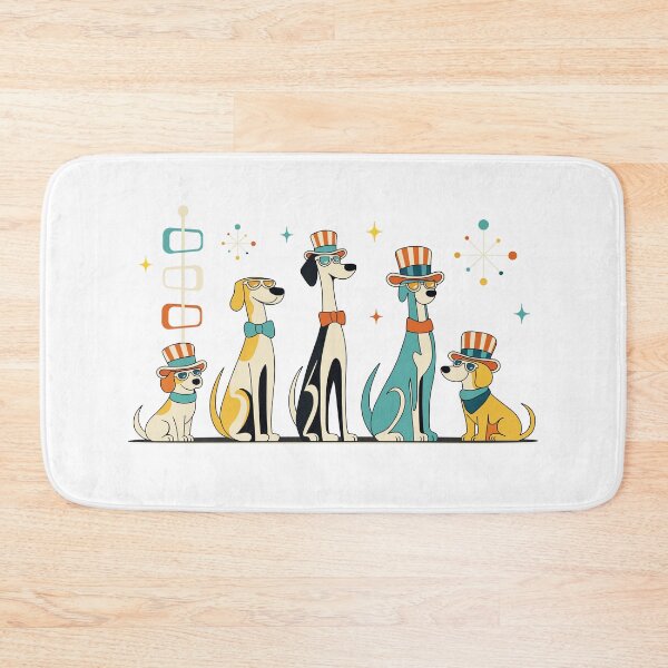 Item preview, Retro Mid-Century Modern Dogs 50s 60s Style designed and sold by gogo-jr.